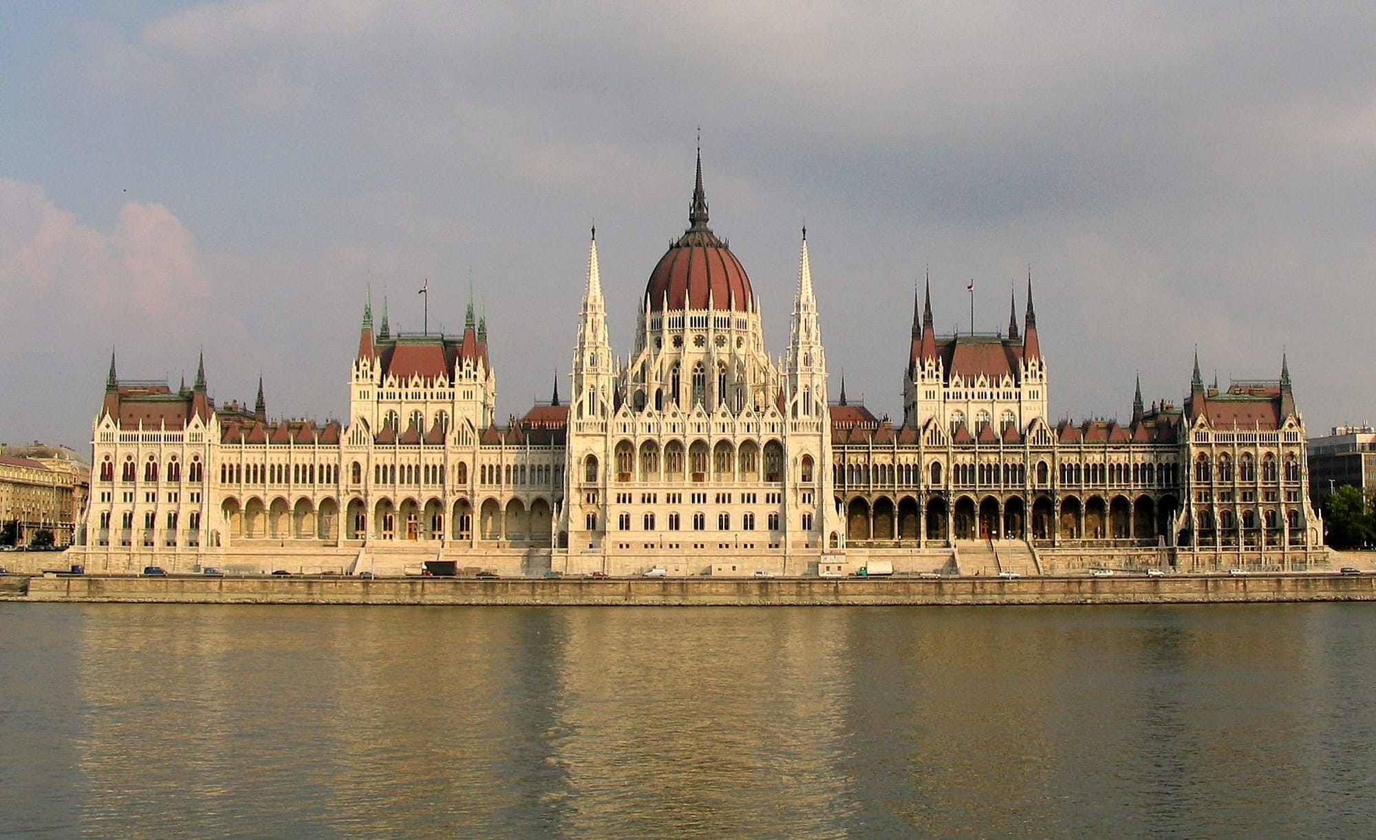 The Hungarian Parliament on the Danube in Budapest