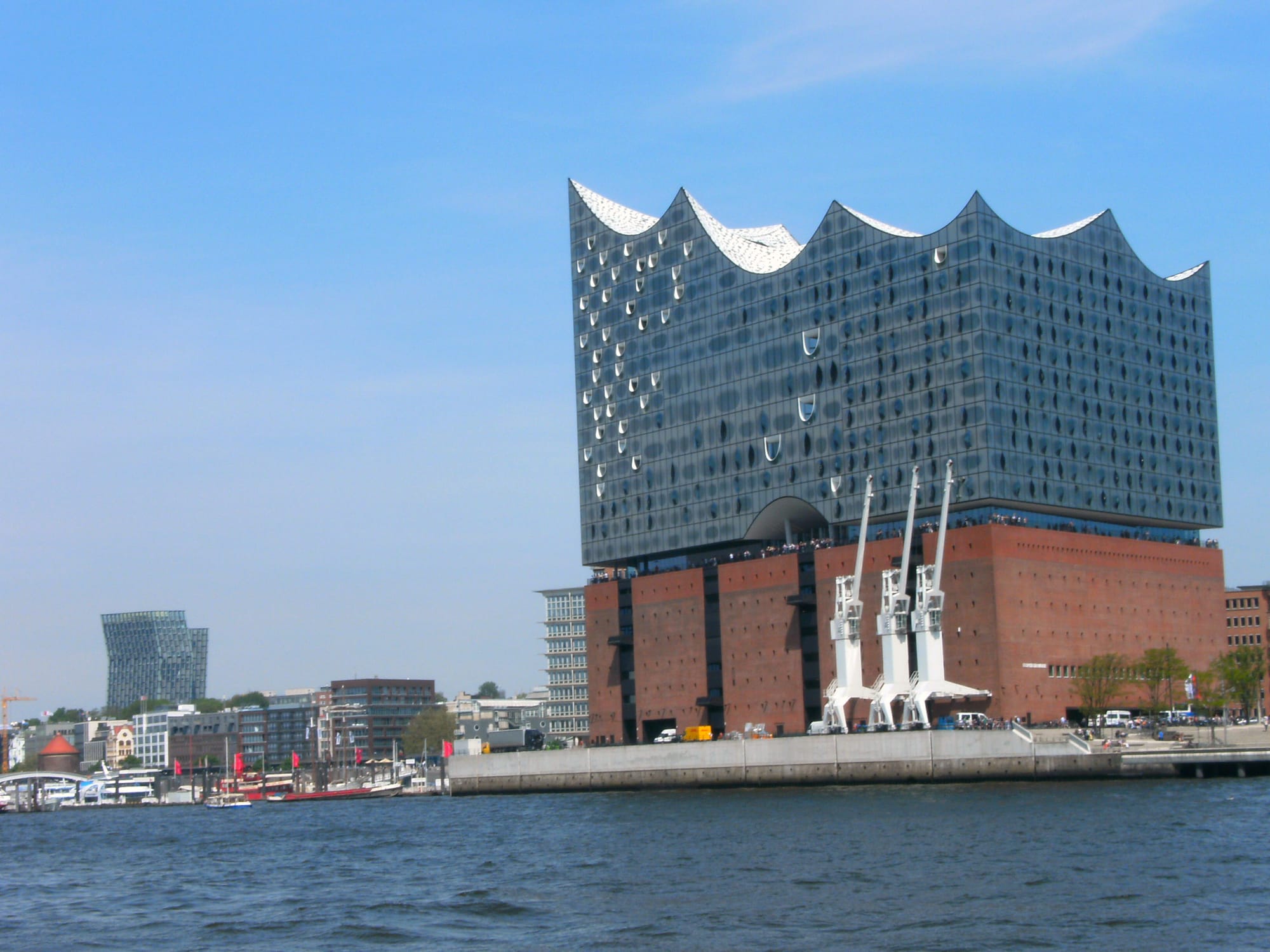 The Elbphilharmonie concert hall on the Hamburg waterfront