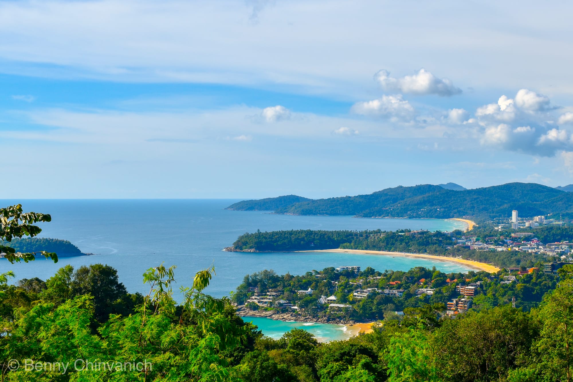 Kata and Karon bays seen from a Phuket viewpoint