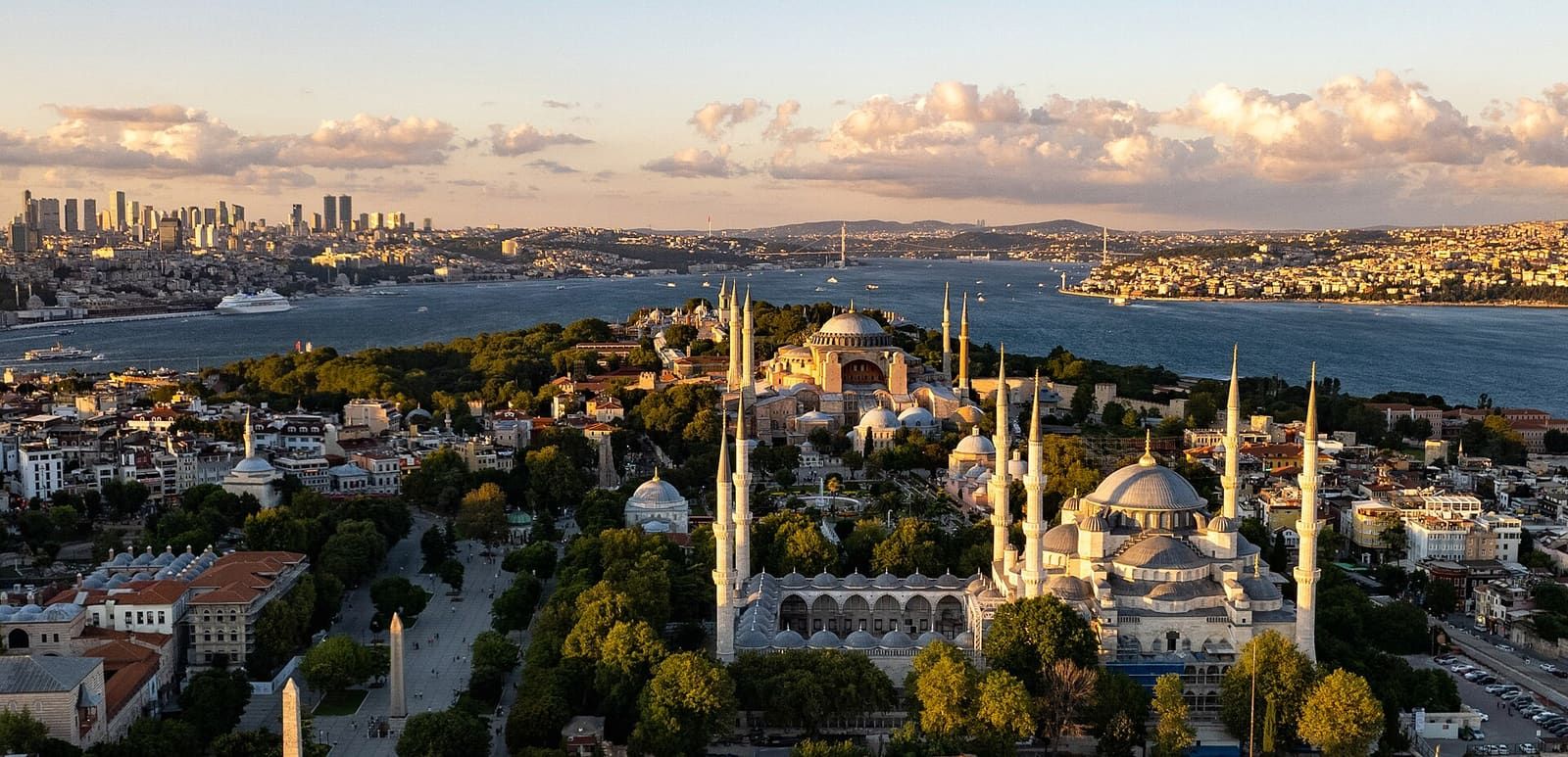 The historical peninsula and modern skyline of Istanbul