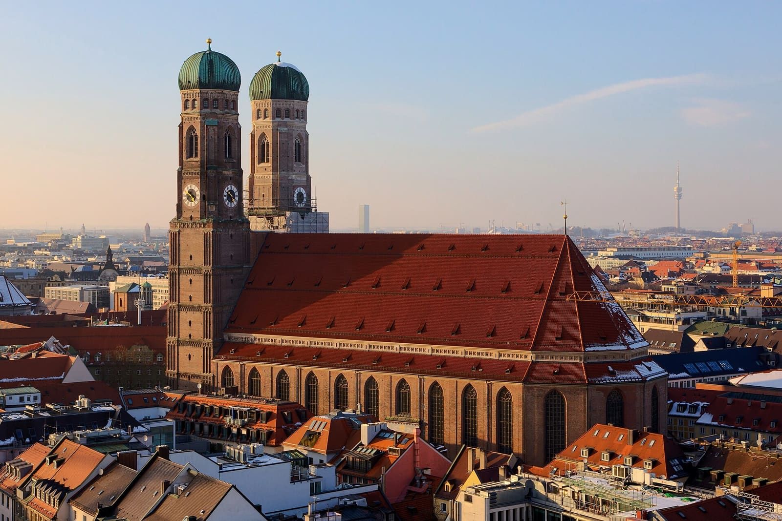 The Frauenkirche towers over central Munich