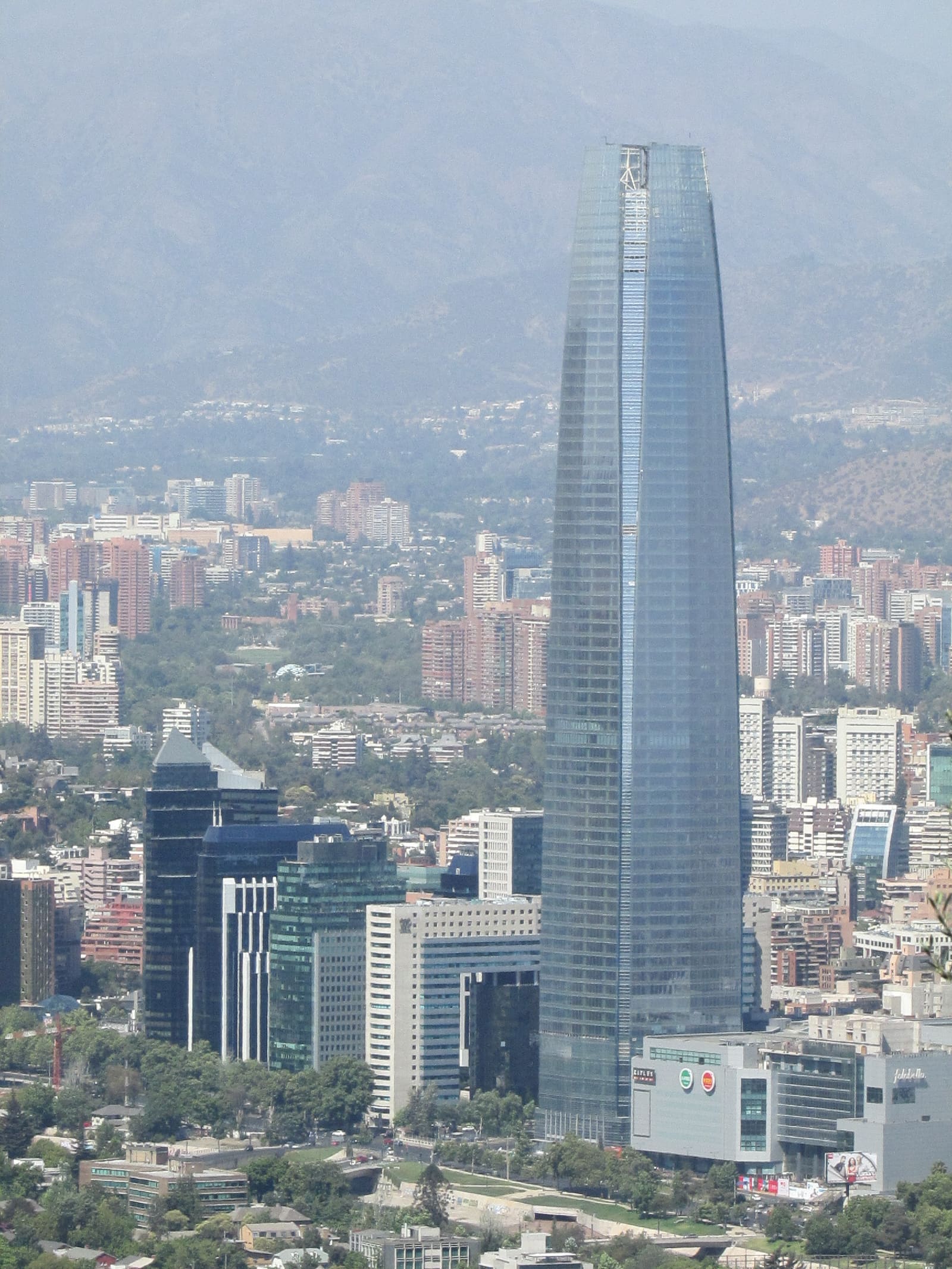 Santiago’s skyline beneath the snow-capped Andes