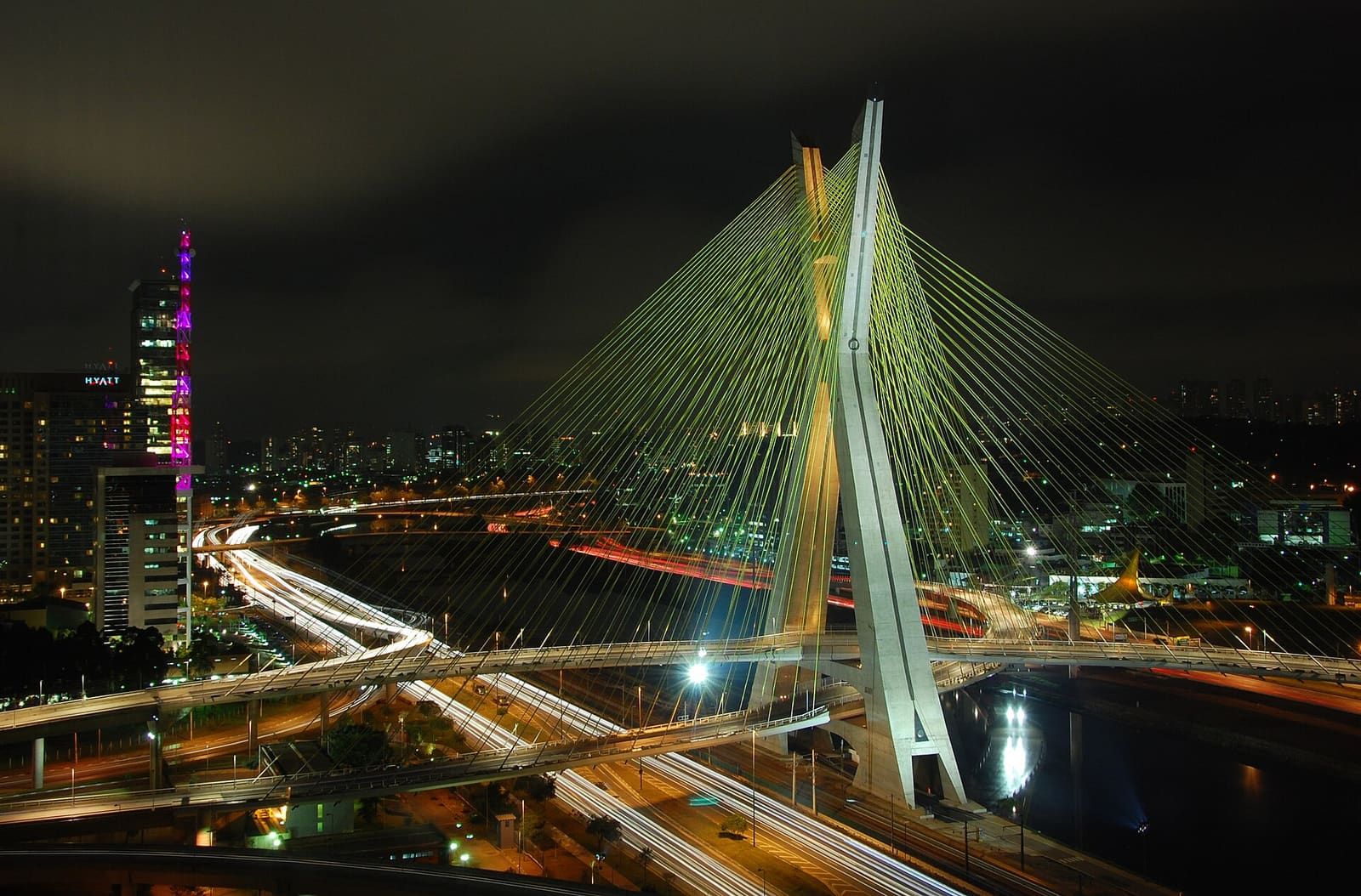 The Octávio Frias de Oliveira bridge in São Paulo